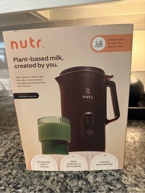 NEW IN BOX Nutr Plant-Based Milk Maker – Black & Rose Gold
